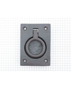 Luikring ijzer geroest, 85x62 mm