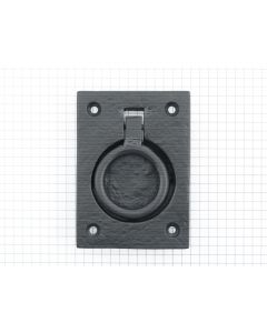 Luikring zwart, 85x62 mm