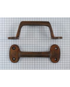 Greep/handvat ijzer geroest 113 x 41 mm