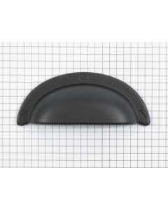 Komgreep, mat zwart, 96 mm