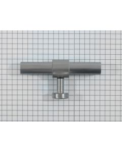 T-knop, mat nikkel, 76 mm