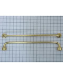 Greep, zamac, 192 mm, geel messing