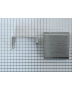Bovengreep 40 mm, aluminium, RVS-look