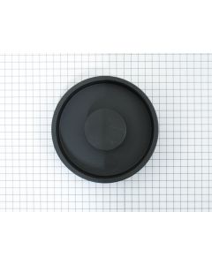 Infreesgreep, rond, 74 x 13 mm,mat zwart