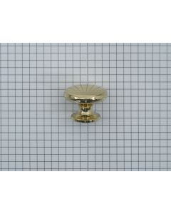 Knop, messing, 30 mm geel messing