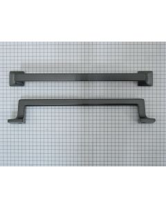 Greep hoekig, gun metal, 160 mm