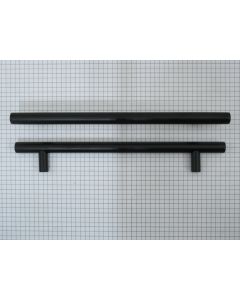 Relinggreep RVS zwart 160 mm diam. 12 mm