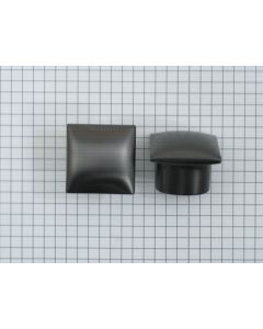 Knop 'kussentje' 30x30x16 mm Gun Metal