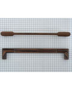 Greep plat middenstuk, houtnerf, 160 mm