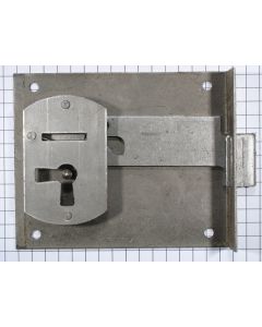 Halfopdekslot ijzer 60 mm L