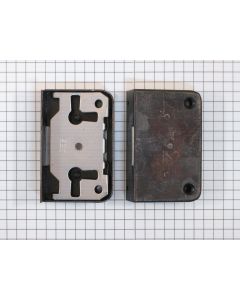 Opdekslot brons 15 mm met flap