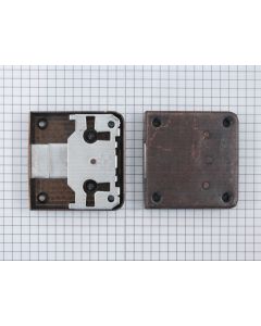 Opdekslot brons 35 mm