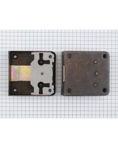 Opdekslot brons 40 mm met flap