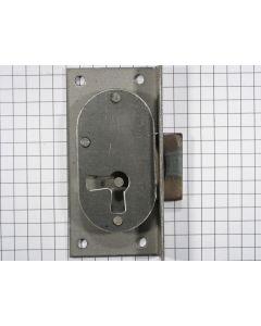 Half-opdekslot ijzer blank 15 mm links