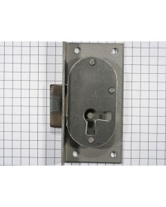 Half-opdekslot ijzer blank 15 mm rechts