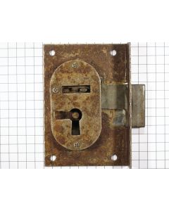 Half-opdekslot ijzer geroest 30 mm L