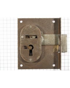 Half-opdekslot ijzer geroest 40 mm L