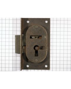 Half-opdekslot ijzer geroest 20 mm R