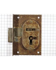 Half-opdekslot ijzer geroest 30 mm R