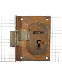 Half-opdekslot ijzer geroest 35 mm R