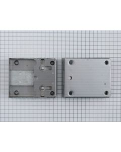 Opdekslot met flap ijzer blank 40 mm