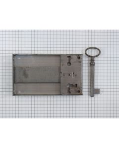Opdekslot ijzer 85 mm incl. sleutel