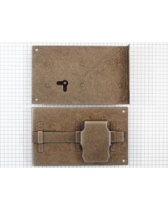 Opdekslot geroest 80 mm links