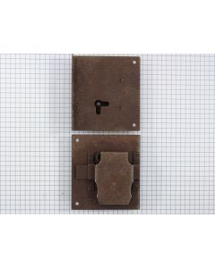 Opdekslot geroest 25 mm rechts