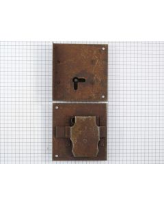 Opdekslot geroest 30 mm rechts