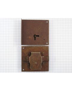 Opdekslot geroest 40 mm rechts