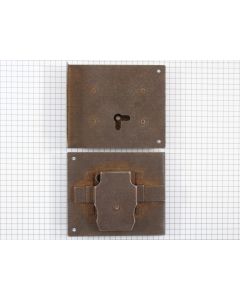 Opdekslot geroest 45 mm rechts