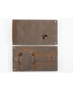 Opdekslot geroest 90 mm rechts