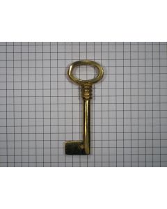 Sleutel messing met gat 70 mm