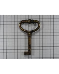 Sleutel messing geantiqueerd 64 mm