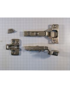 Keukenscharnier, softclose, vernikkeld,