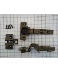 Keukenscharnier, softclose, mess. ant.,