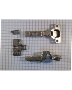 Keukenscharnier invallend, SC, nikkel