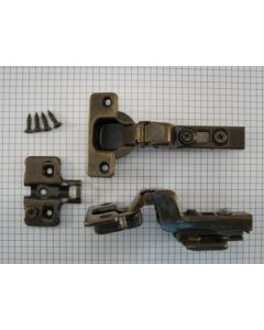 Keukenscharnier, softclose, mess. ant.,