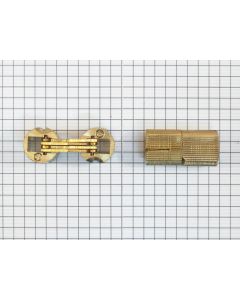 Onzichtbaar scharnier messing 16 mm rond