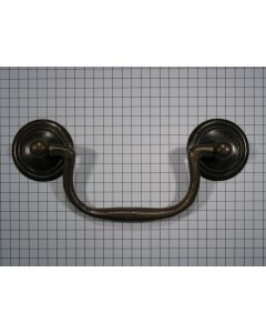 Ladetrekker messing antiek, h.o.h. 85 mm