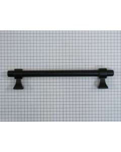 Stanggreep, mat zwart h.o.h. 128 mm