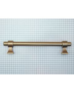 Stanggreep messing antiek h.o.h. 128 mm