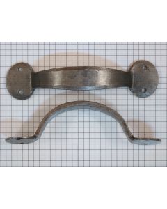 Vaste handgreep ijzer blank gelakt, 130