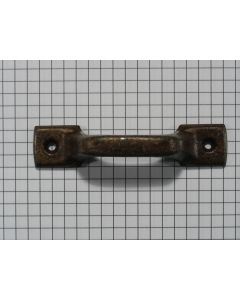 Vaste greep recht ijzer geroest 80 mm