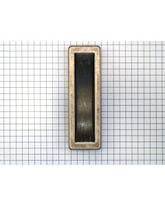 Schuifdeurgreep zamac ijzerkleur. 83x26x