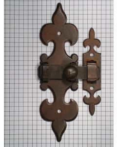 Schuif ijzer geroest + vanger