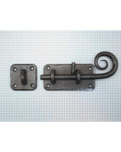 Grendel, ijzer blank, plaat 100 x 52 mm