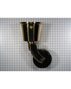 Wiel bruin porselein met sok 38