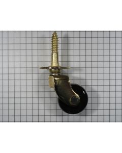 Wiel bruin porselein met schroef 25