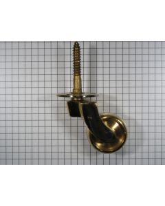 Wiel messing met schroef 32 mm